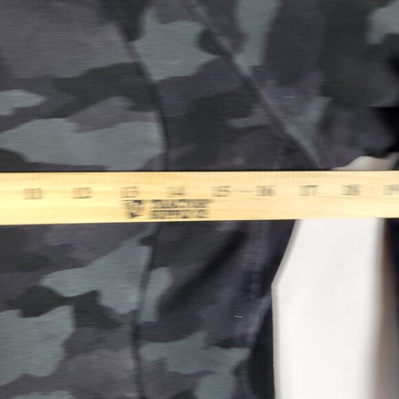 Lululemon Scuba Hoodie Women's 4 Black Gray Camo Sweatshirt Business Logo - Picture 5 of 9
